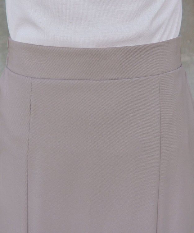 Tiaclasse 【洗える】カットツイルマーメイドスカート グレージュ