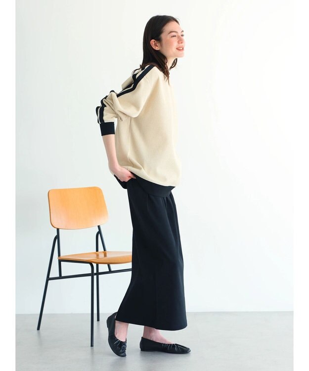 CRAFT STANDARD BOUTIQUE リブロングスカート Black