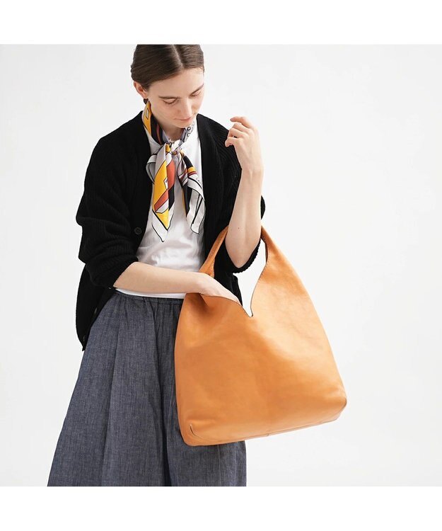 genten クオイオ　ワンショルダー大 ヌメベージュ