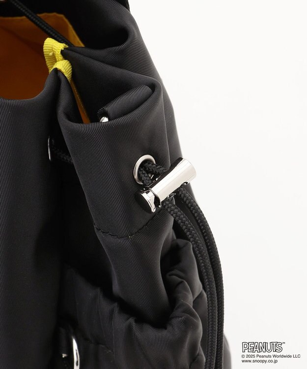 Y'SACCS SNOOPYデザイン 2way巾着トート(クッキー） ブラック