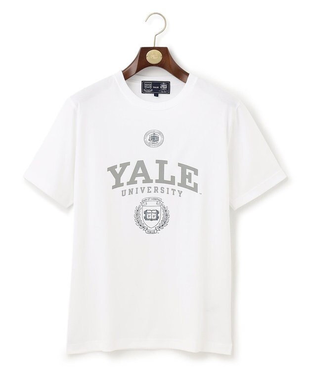 J.PRESS MEN 【J.PRESS×YALE】エンブレムTシャツ ホワイト系