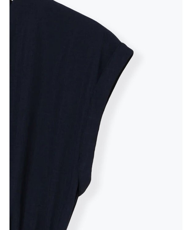 Te chichi リネンライクウエストマークワンピース ネイビー