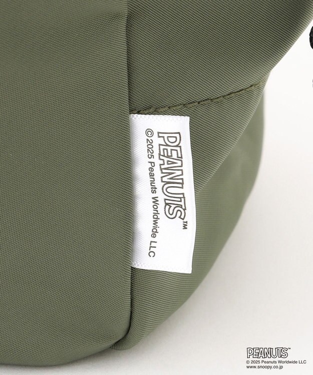 Y'SACCS SNOOPYデザイン 2way巾着トート(クッキー） カーキ