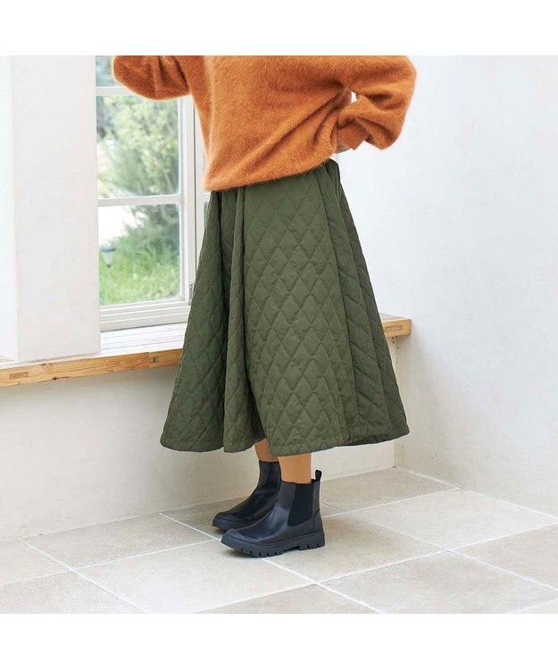 ing <ing>【レイン対応】ラバートゥサイドゴアブーツ ブラック