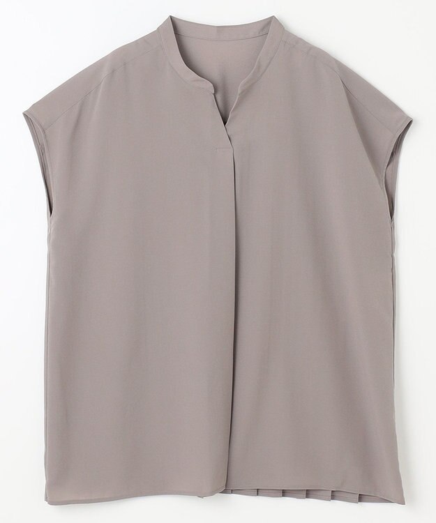 ANY 【洗濯機可】バックプリーツブラウス モカ