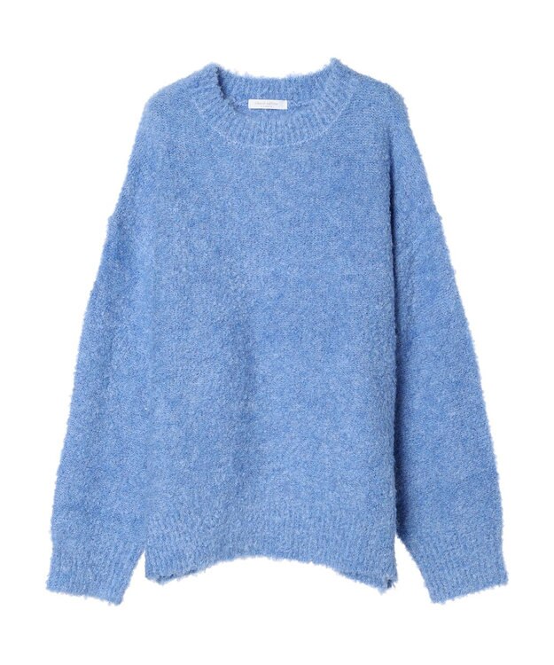 Green Parks ブークレーニットプルオーバー Sax