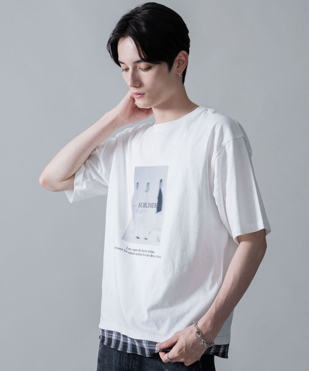 WEGO チェックドッキングT（SS） ホワイト