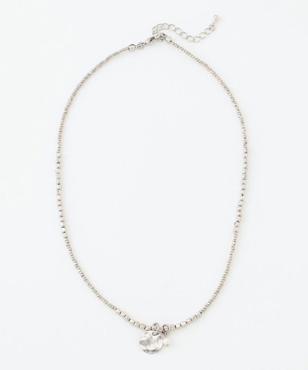 組曲 メタルコインチャームネックレス シルバー系