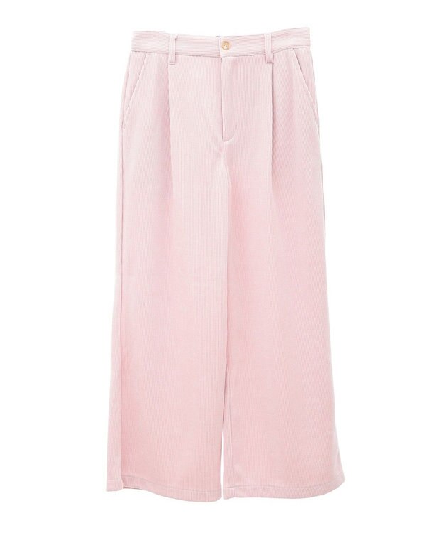 Green Parks コーデュロイワイドパンツ Off White