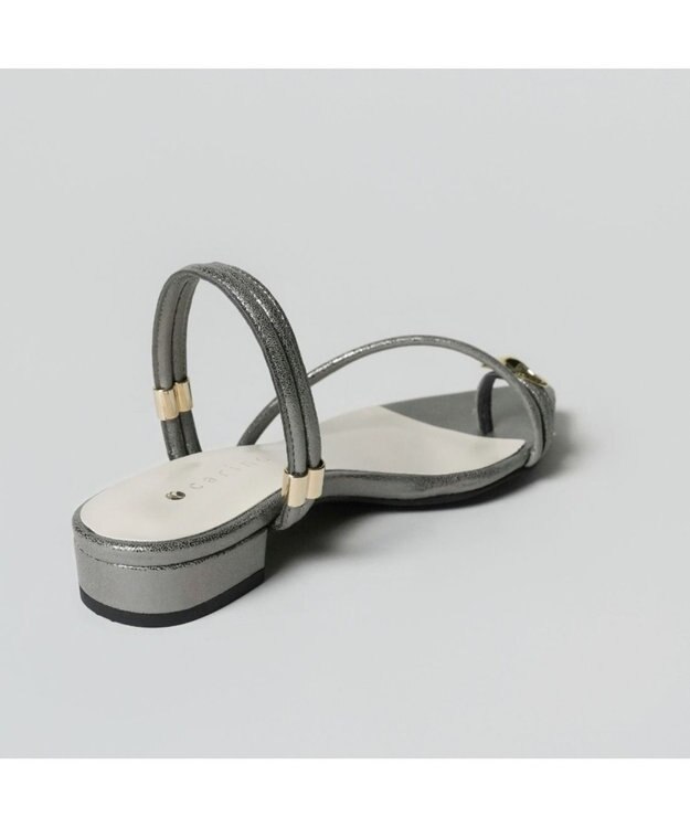 MODE ET JACOMO <carino>トングサンダル ダークシルバー