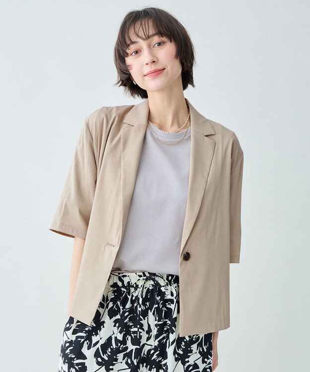 ANY 7daysデイリーリラックスジャケット ベージュ