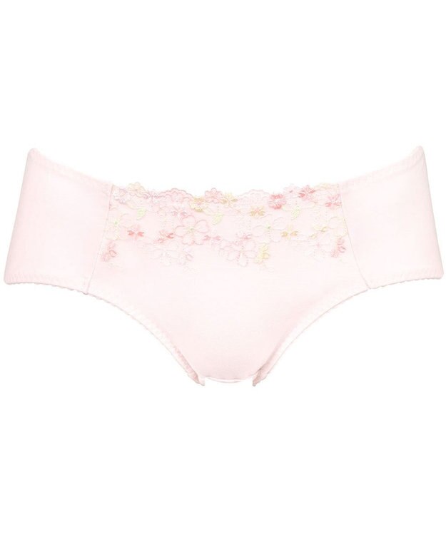 Wing ジュニア ショーツ おしりにくいこみにくい ズレ上がりにくい(裾) 綿混素材(身生地部) 【non!PKパンツ】 はきこみ丈あさめ RJ3377 ウイング／ワコール ピンク