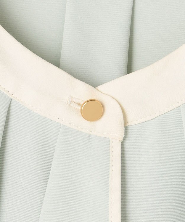 ANY SIS L ボウタイツイル ブラウス ミント