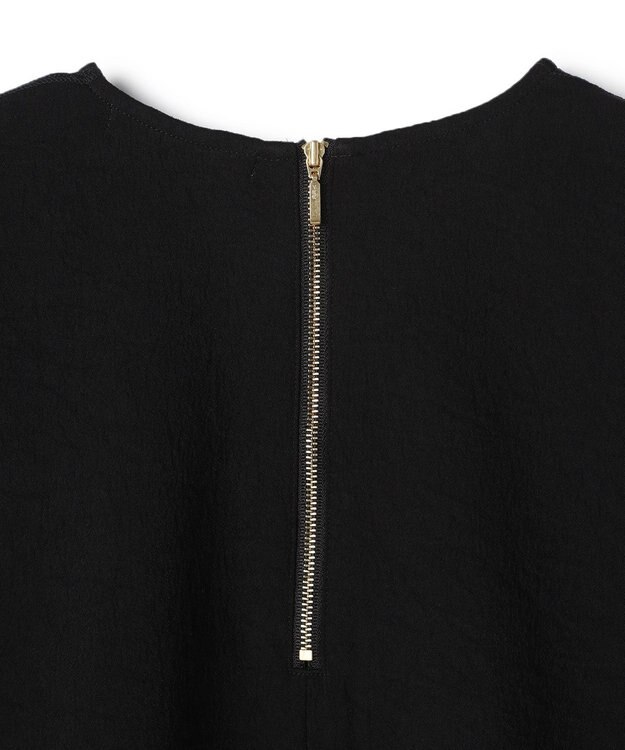 BEIGE， BROOM / スウェット風ライトフォルムプルオーバー Black