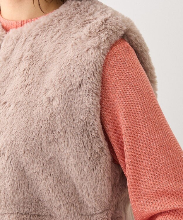 Green Parks ・ＥＬＥＮＣＡＲＥ　ＤＵＥ　ペプラムフェイクファーベ Mocha