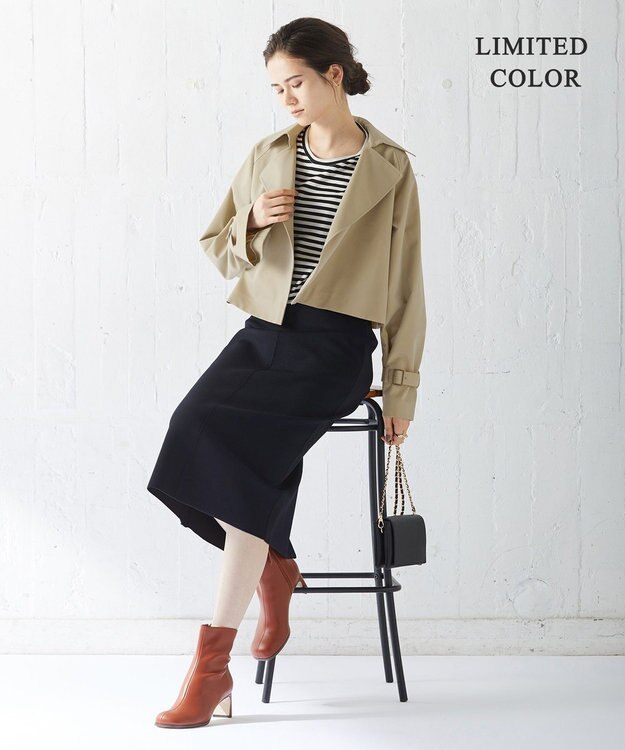 ICB L T/Cシャンブレーツイル 3WAYコート シャンブレーベージュ系［WEB限定］