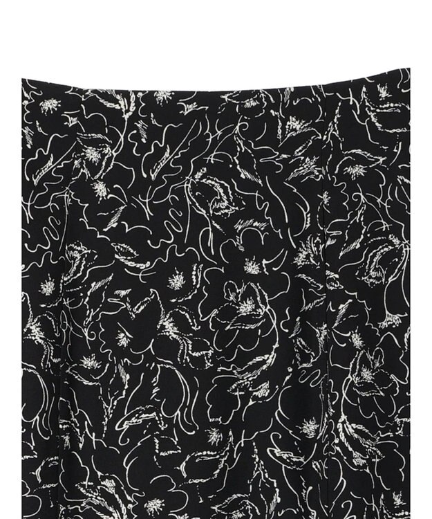 earth music&ecology 切替フラワースカート Black