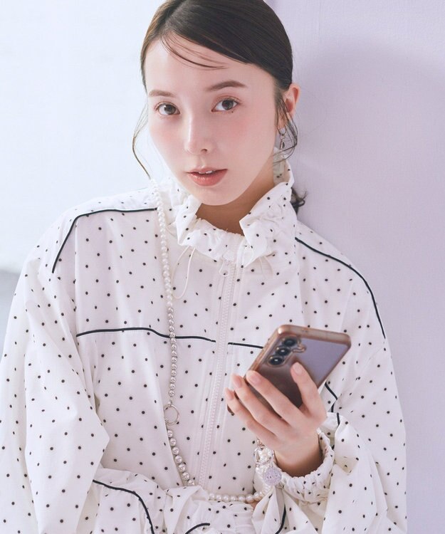 earth music&ecology マルチパールストラップ Silver