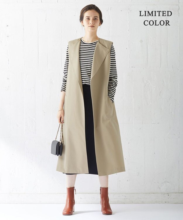 ICB L T/Cシャンブレーツイル 3WAYコート シャンブレーベージュ系［WEB限定］