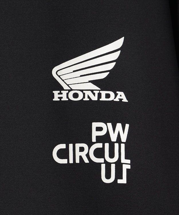PW CIRCULUS 〈Hondaコラボ〉【UNISEX】 モックネックT ゴルフ ブラック系