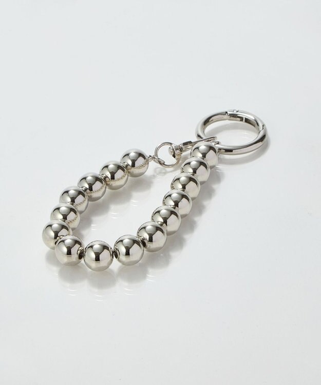 Phoebe ボリュームボールストラップチャーム　メタル シルバー