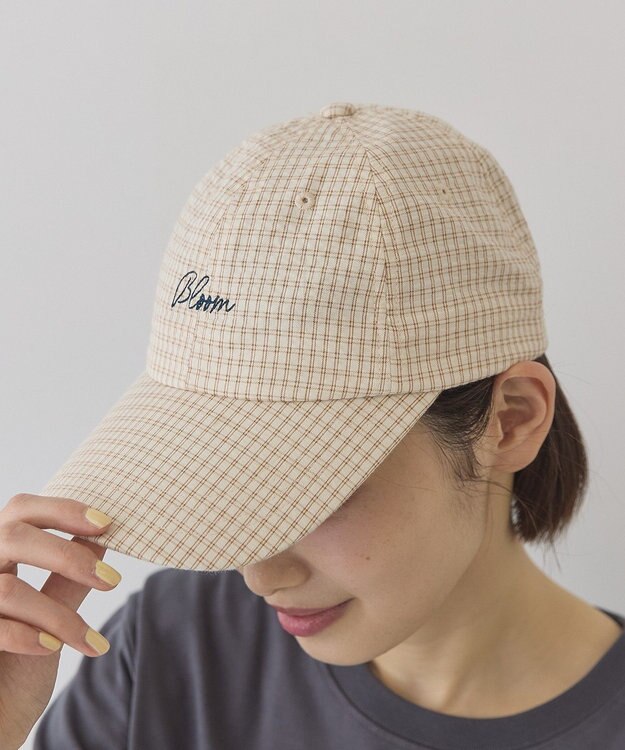 AMERICAN HOLIC チェックキャップ Beige