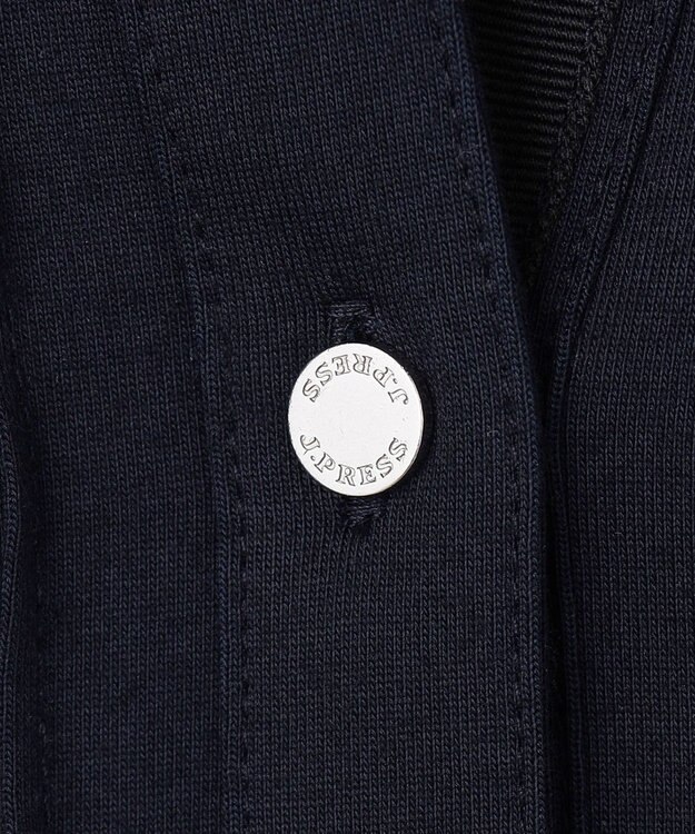 J.PRESS LADIES ドライコットン ポロ カットソー ネイビー系