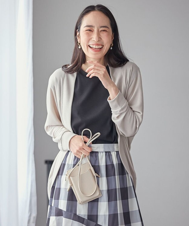 ANY 【UVケア/接触冷感】ドルマンスリーブカーディガン ベージュ