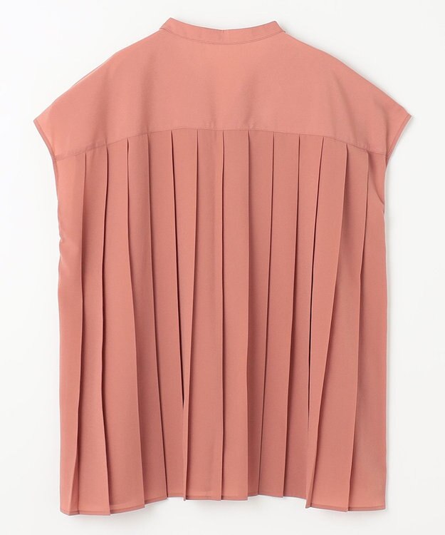 ANY 【洗濯機可】バックプリーツブラウス コーラル