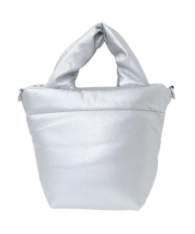 Green Parks ・ｃａｃｈｅ　ｃａｃｈｅポーチ付パフィ２ｗａｙバッ Silver