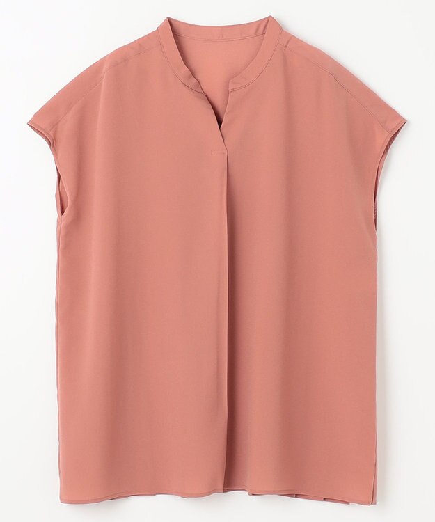 ANY L 【洗濯機可】バックプリーツブラウス コーラル