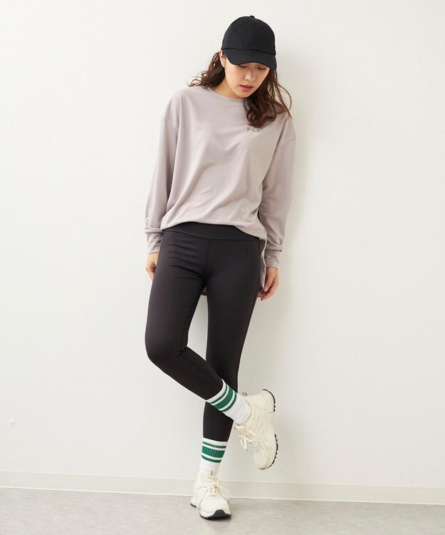 OP／FILA 【FILA】フィットネスウェア 2点セット ベージュ