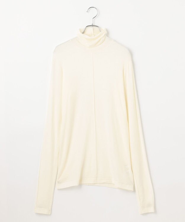 #Newans 【ストレッチ】【カシミヤ混】カシミヤシルクジャージー ホワイト