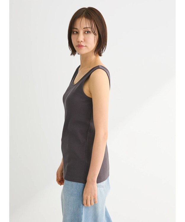 Green Parks ＢＰ　２ＷＡＹリブタンクトップ Charcoal Gray