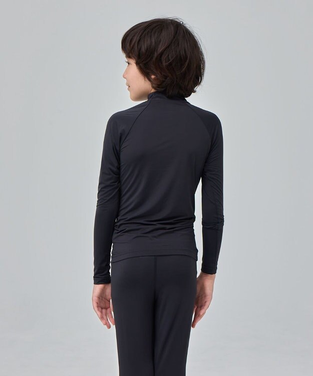 BEAMS SCHOOL 長袖ハイネックスポーツインナー ブラック