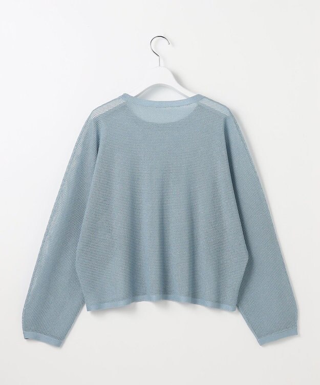 自由区 ライトメッシュ プルオーバー サックス