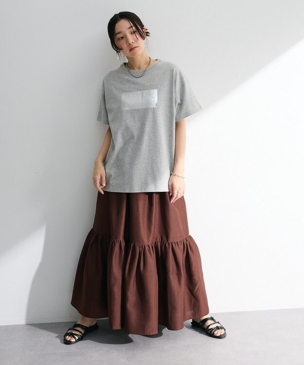 Green Parks ・ＥＬＥＮＣＡＲＥ　ＤＵＥ　箔プリントＴＥＥ Gray Mixture