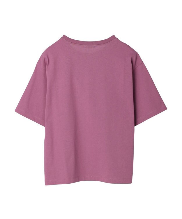 earth music&ecology ＢＯＸシルエットＴ（汗じみ防止） Purple