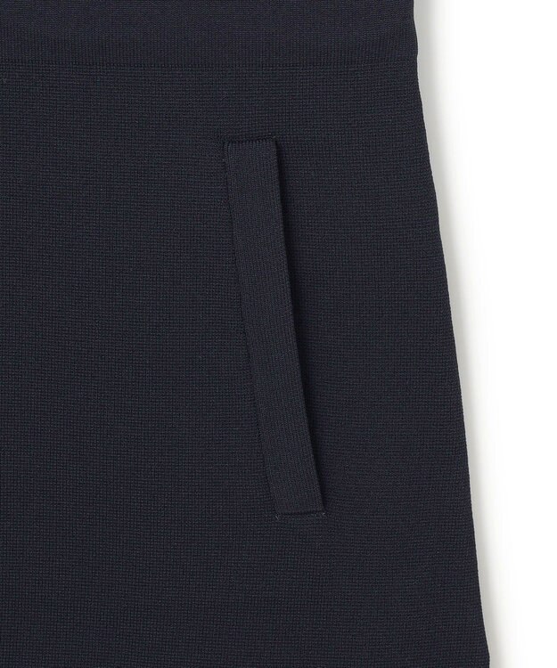 UNFILO 【セレモニー】BEAUTY FORM KNIT ZIPジレ ネイビー