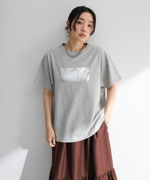 Green Parks ・ＥＬＥＮＣＡＲＥ　ＤＵＥ　箔プリントＴＥＥ Gray Mixture