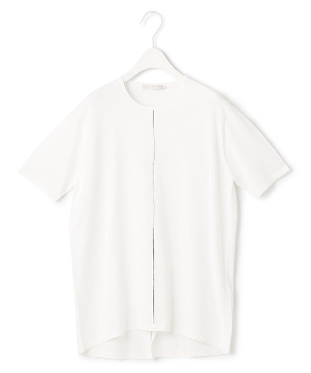 ICB 【洗える】VIS/NYハイゲージ 半袖プルオーバー オフホワイト系