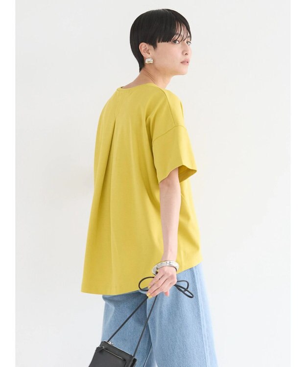 AMERICAN HOLIC 接触冷感バックタックポンチプルオーバー Yellow