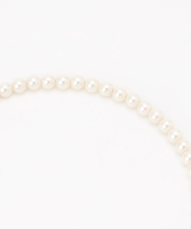 23区 クリップ パール ラリエット ネックレス シルバー系