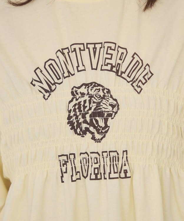 AMERICAN HOLIC シャーリングプリントTシャツ Light Yellow