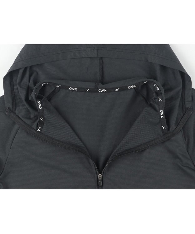 CW-X 【WOMEN】 CW-X UVパーカー アウタートップス 長袖 メッシュ素材 吸汗速乾性(本体) レディース DLY109 /ワコール ブラック