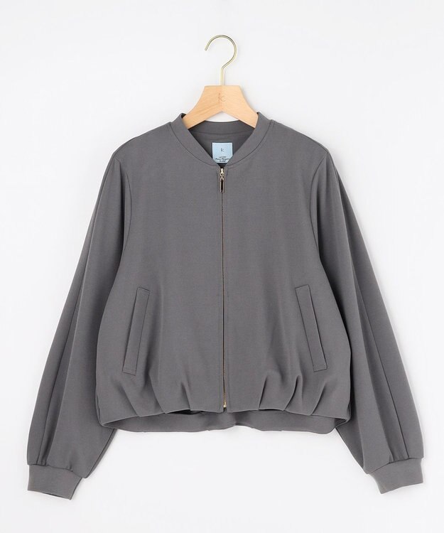 組曲 【先行予約・WEB限定】ジョーゼットジャージー ブルゾン グレー系