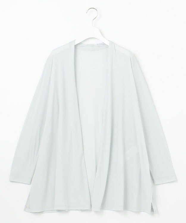 自由区 【好評につき新色追加・接触冷感・UVカット・洗える・XSサイズあり】ハンディカーディガン ロング丈 黄緑系