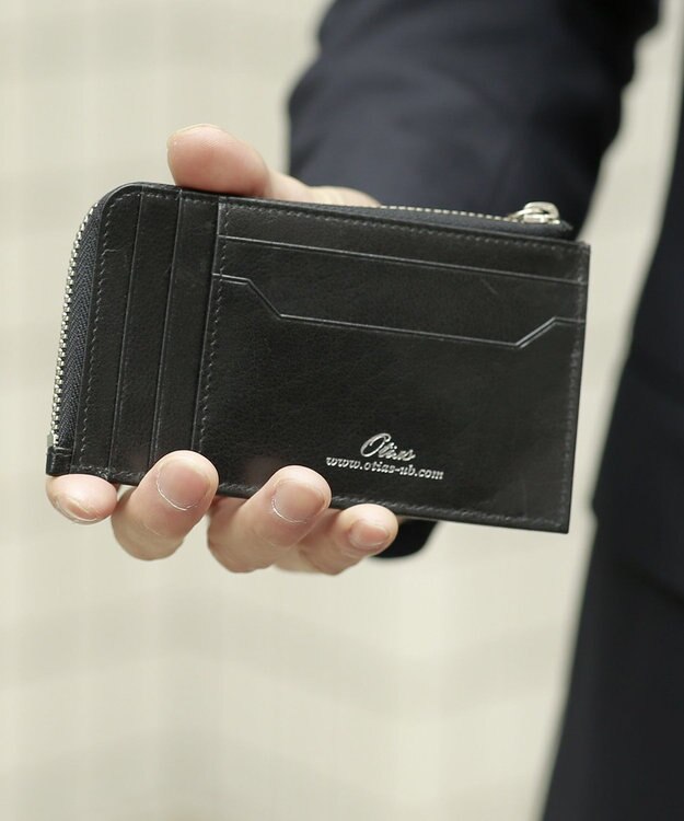 UNBILLION Otias バッファローレザーカードウォレット ブラック