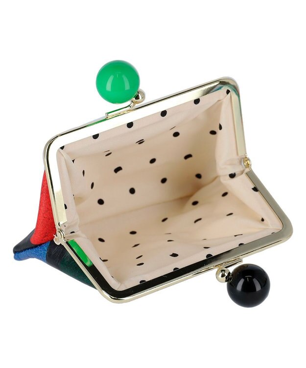 tsumori chisato CARRY カラフルズームドット がま口 小銭入れ ブラック