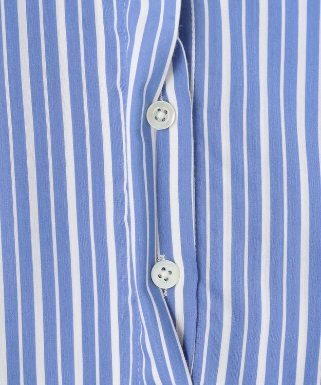 組曲 【WEB限定】ナイロンレーヨン スキッパーブラウス ブルーベース系1